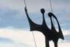 The famous workers' statue in Brasilia 